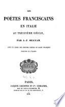 Les Poètes franciscains en Italie au XIIIe siècle. 2 éd. 1859