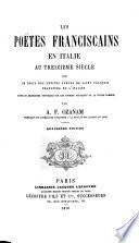 Les poètes franciscains en Italie au XIIIe siècle. 4. éd. 1870