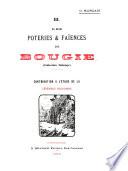 Les poteries & faïences de Bougie