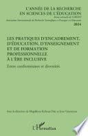 Les pratiques d’encadrement, d’éducation, d’enseignement et de formation profess