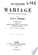 Les préceptes du mariage