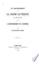 Les premières années de la Révolution dans la Basse-Auvergne (1787-1789)
