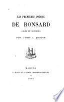 Les premières poésies de Ronsard