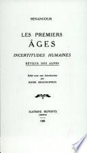 Les Premiers Ages Incertitudes Humaines