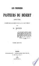 Les premiers pasteurs du Désert (1685-1700)