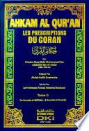 Les Prescriptions du Coran (Ahkam al Quran) 1-4 Vol 2