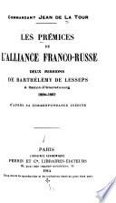 Les preḿices de l'alliance franco-russe