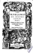 Les problemes, traduits de Tuscan en Francoys par Jean Luoveau