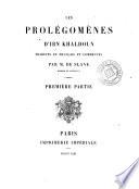Les Prolégomènes d'Ibn Khaldoun, 1