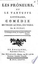 Les Prôneurs Ou Le Tartuffe Littéraire