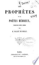 Les prophètes ou les poètes hébreux