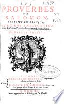 Les Proverbes de Salomon