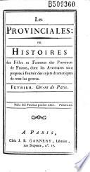 Les Provinciales : ou Histoires des filles et femmes des provinces de France... (par Rétif de La Bretonne)