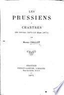 Les Prussiens à Chartres, 21 octobre 1870-16 mars 1871
