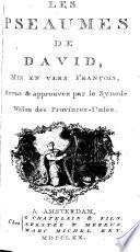 Les pseaumes de David, mis en vers françois