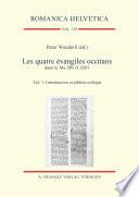 Les quatre évangiles occitans dans le Ms. BN fr. 6261