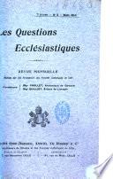 Les Questions ecclésiastiques