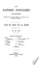 Les Rapports judiciaires de Québec