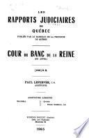 Les recueils de jurisprudence du Québec