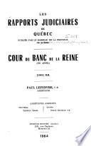 Les recueils de jurisprudence du Québec