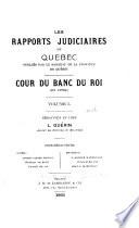Les recueils de jurisprudence du Québec