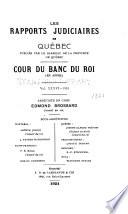 Les recueils de jurisprudence du Québec