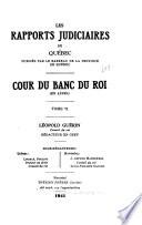 Les recueils de jurisprudence du Québec