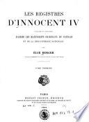 Les Registres d'Innocent IV