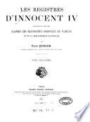 Les registres d'Innocent IV