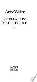 Les relations d'incertitude
