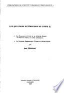 Les relations extérieures de l'Inde