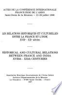 Les relations historiques et culturelles entre la France et l'Inde