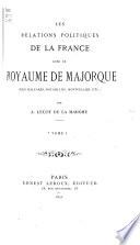 Les relations politiques de la France avec le royaume de Majorque