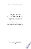 Les religions et leurs archives