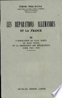 Les Reparations Allemandes Et la France Iii (avril 1924-1936)