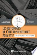 Les retombées de l'entrepreneuriat éducatif