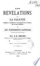 Les révélations de La Salette confirmées at justifiées par celles de l'Ecriture sainte et les évènements survenus depuis leur divulgation/