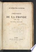 Les révolutions d'autrefois : chroniques de la Fronde 1648-1652
