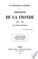 Les révolutions d'autrefois