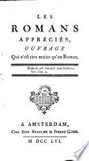 Les romans appréciés,