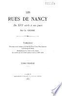 Les rues de Nancy du XVIe siècle à nos jours