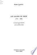Les salons de Dijon, 1771-1950