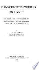 Les Sans-culottes parisiens en l'an II