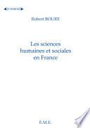 Les sciences humaines et sociales en France