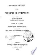 Les sciences naturelles et la philosophie de l'inconscient