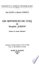 Les sentences du coq de Séraphin Jurion