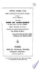Les sept dons du Saint-Esprit, et leur fruit qui est l'amour