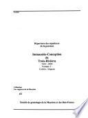 Les sépultures de la paroisse Immaculée-Conception de Trois-Rivières de 1634-2004