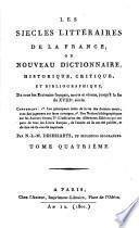 Les siècles littéraires de la France