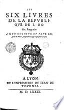 Les six livres de la République